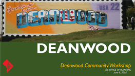Deanwood Community Workshop