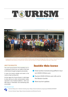 Tourism Newsletter – May 2021 Issue