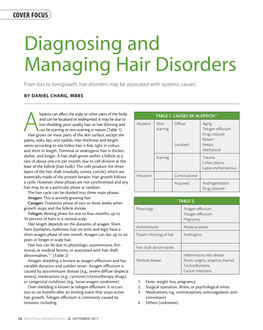 Diagnosing and Managing Hair Disorders