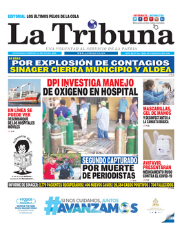 Dpi Investiga Manejo De Oxígeno En Hospital