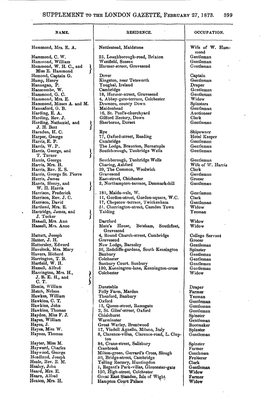 Supplement to the London Gazette, February 27, 1873. 899