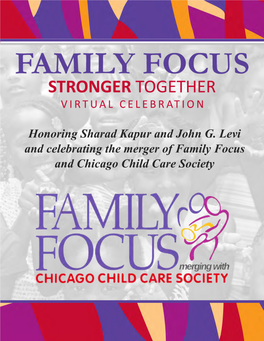 Family Focus 2021 Stronger Together Virtual Celebration Program