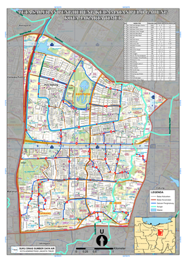 Peta Saluran Penghubung Kecamatan Pulo Gadung