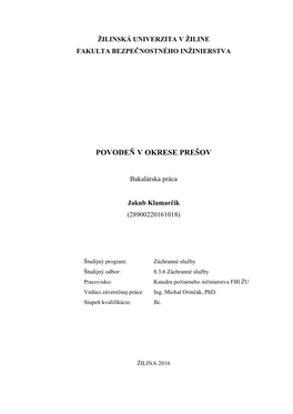 Povodeň V Okrese Prešov.Pdf