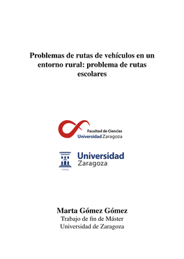 Problema De Rutas Escolares Marta Gómez Gómez