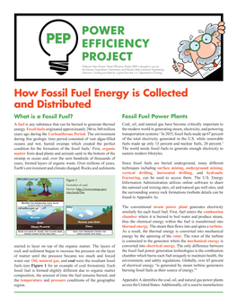How Fossil Fuel Energy Is Collected and Distributed
