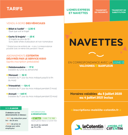 Navettes De Proximité Substitution