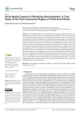 Socio-Spatial Aspects of Shrinking Municipalities: a Case Study of the Post-Communist Region of North-East Poland