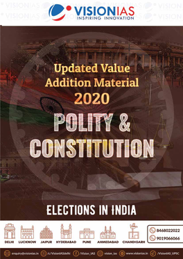 ELECTIONS in INDIA Student Notes: Contents 1