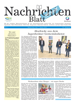 Nachrichtenblatt Nr. 01 Vom 7. Januar 2021