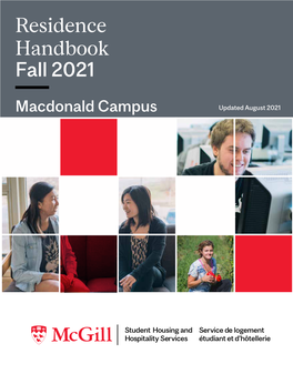 Residence Handbook Fall 2021