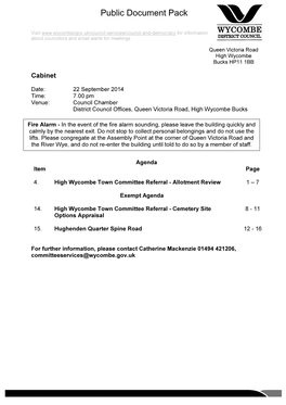 Supplementary Cabinet Agenda PDF 109 KB