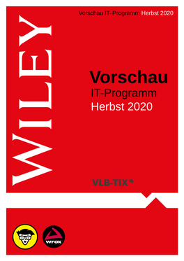 Vorschau IT- Programm Herbst 2020