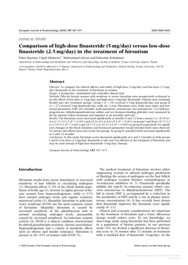 Versus Low-Dose Finasteride