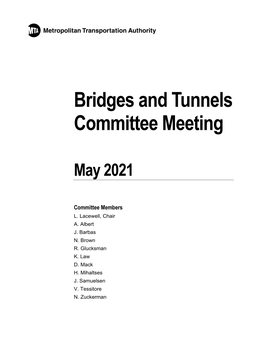 Bridges and Tunnels Committee Meeting