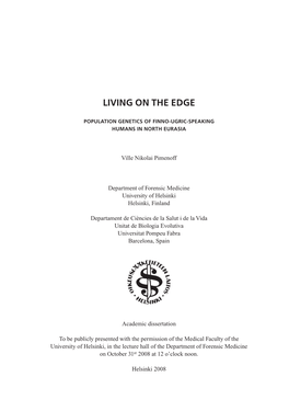 Living on the Edge. Population Genetics of Finno-Ugric-Speaking Humans in North Eurasia