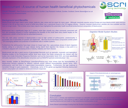 Blackcurrant - a Source of Human Health Beneficial Phytochemicals