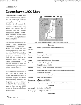 Crenshaw /LAX Line