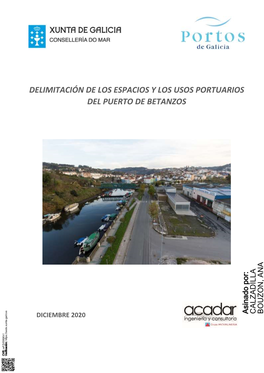 Delimitación De Los Espacios Y Los Usos Portuarios Del Puerto De Betanzos