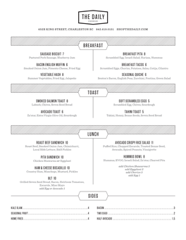 Sides Breakfast Toast Lunch