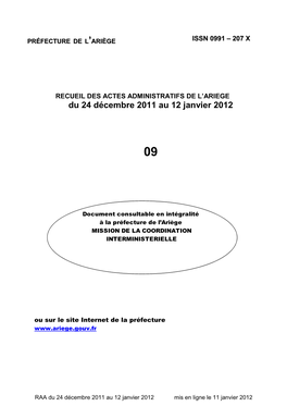 Du 24 Décembre 2011 Au 12 Janvier 2012