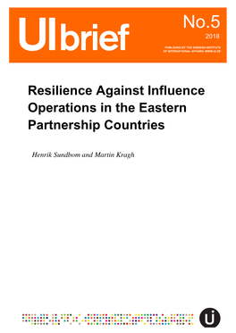 Resilience Against Influence Operations in the Eastern