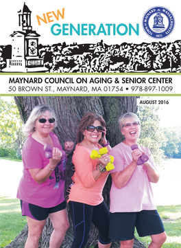 Maynard Council of Aging AUGUST