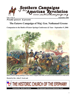 The Eutaws Campaign of Maj. Gen. Nathanael Greene