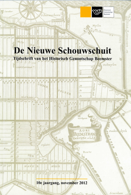 Nieuwe Schouwschuit Iï Tijdschrift Van Het Historisch Genootschap Beemster