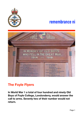 REMNI Foyle Flyers 2