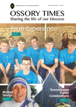 Ossory Times Sharing the Life of Our Diocese Taizé Experience