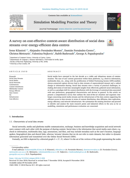 A Survey on Cost-Effective Context-Aware Distribution of Social