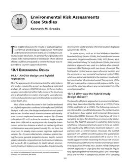 Environmental Risk Assessments Case Studies