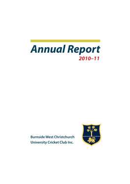 BWCUCC Annual Report 2010 and 11