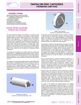 Tantalum Cathodes