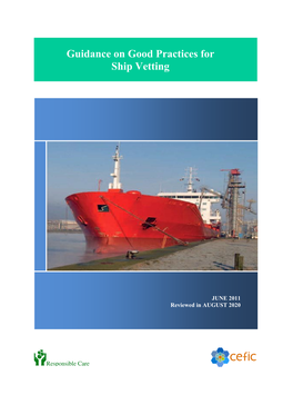 Guidance on Good Practices for Ship Vetting