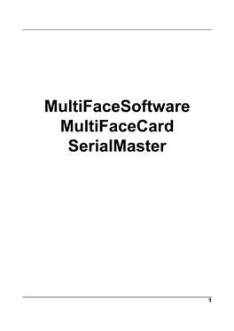 Multifacesoftware Multifacecard Serialmaster