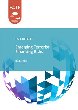 FATF REPORT Emerging Terrorist Financing Risks