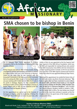 SMA Chosen to Be Bishop in Benin