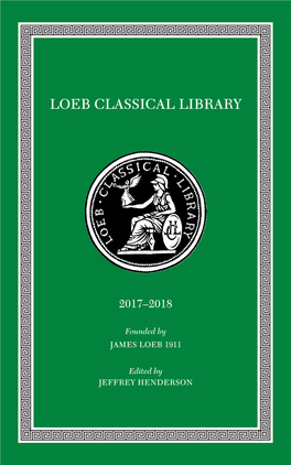 Loeb Classical Library