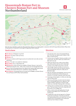Housesteads Roman Fort to Chesters Roman Fort and Museum Northumberland
