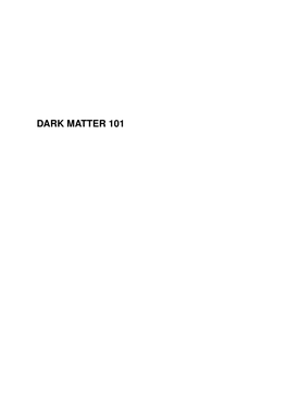 Dark Matter 101