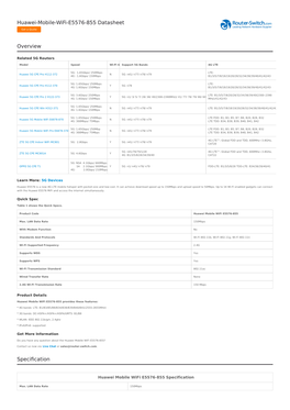 Huawei-Mobile-Wifi-E5576-855 Datasheet