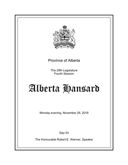 Alberta Hansard