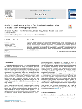 Synthetic Studies on a Series of Functionalized Pyrylium Salts, 4-Chloro- and 4-Bromophosphinines