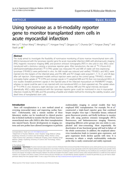 Using Tyrosinase As a Tri-Modality Reporter Gene to Monitor