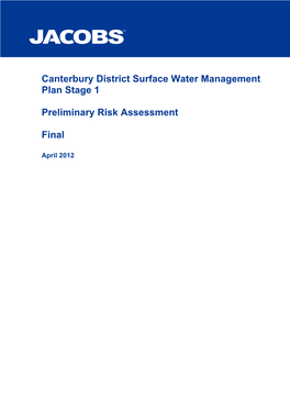 Canterbury Stage 1 Surface Water Management