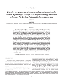 Detecting Provenance Variations and Cooling Patterns Within the Western Alpine Orogen Through 40Ar/39Ar Geochronology on Detrita