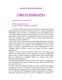 Ciro in Babilonia