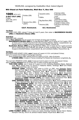 Tattersalls October Yearling Sale Book 1